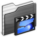 Movies Folder black icon